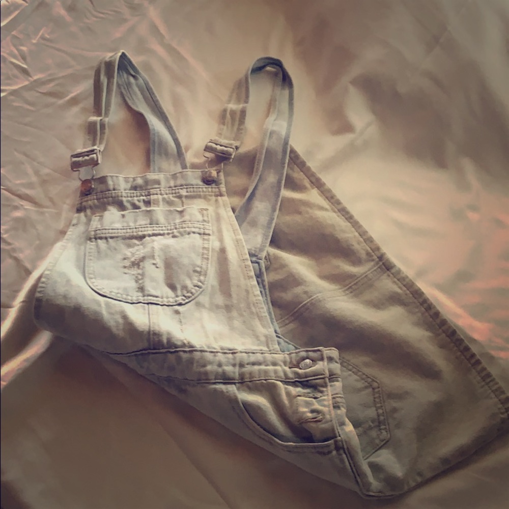 Blue jean romper skirt